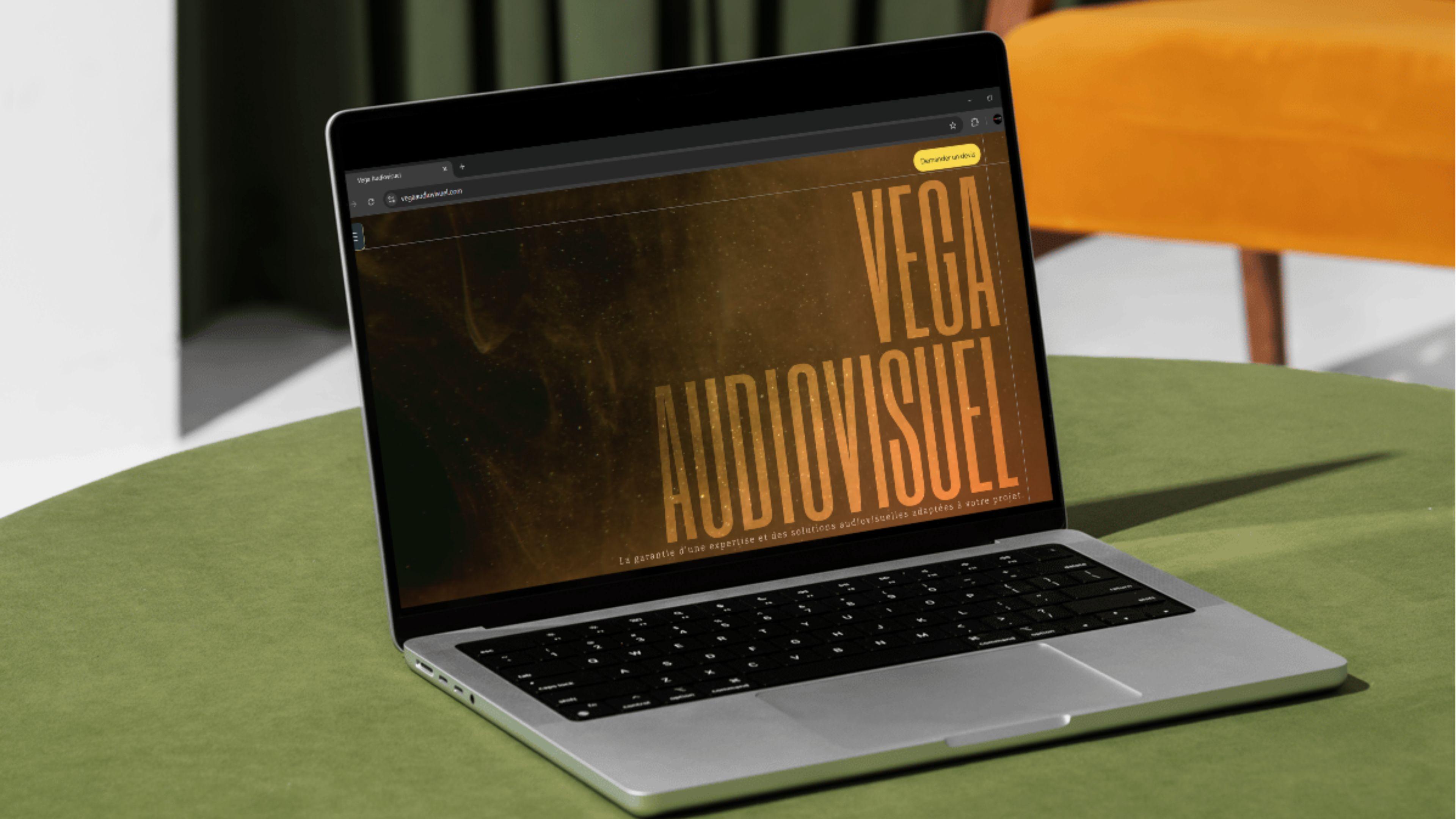 Aperçu du site internet de Vega Audiovisuel